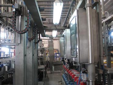 Línea de envasado industrial