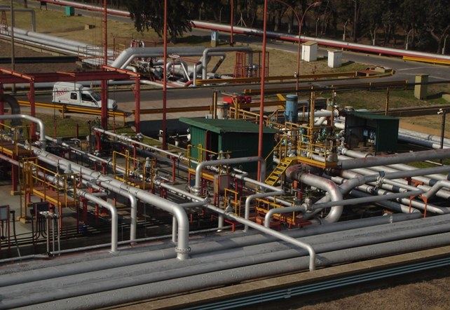Planta de proceso industrial