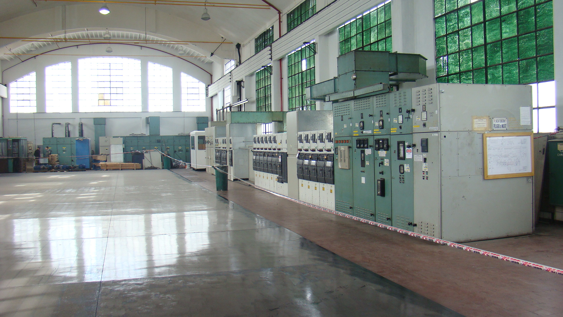 Sala de tableros en usina